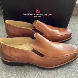 Sandro Moscoloni Daniel Leather Bike Toe Loafer (Men) 10.5